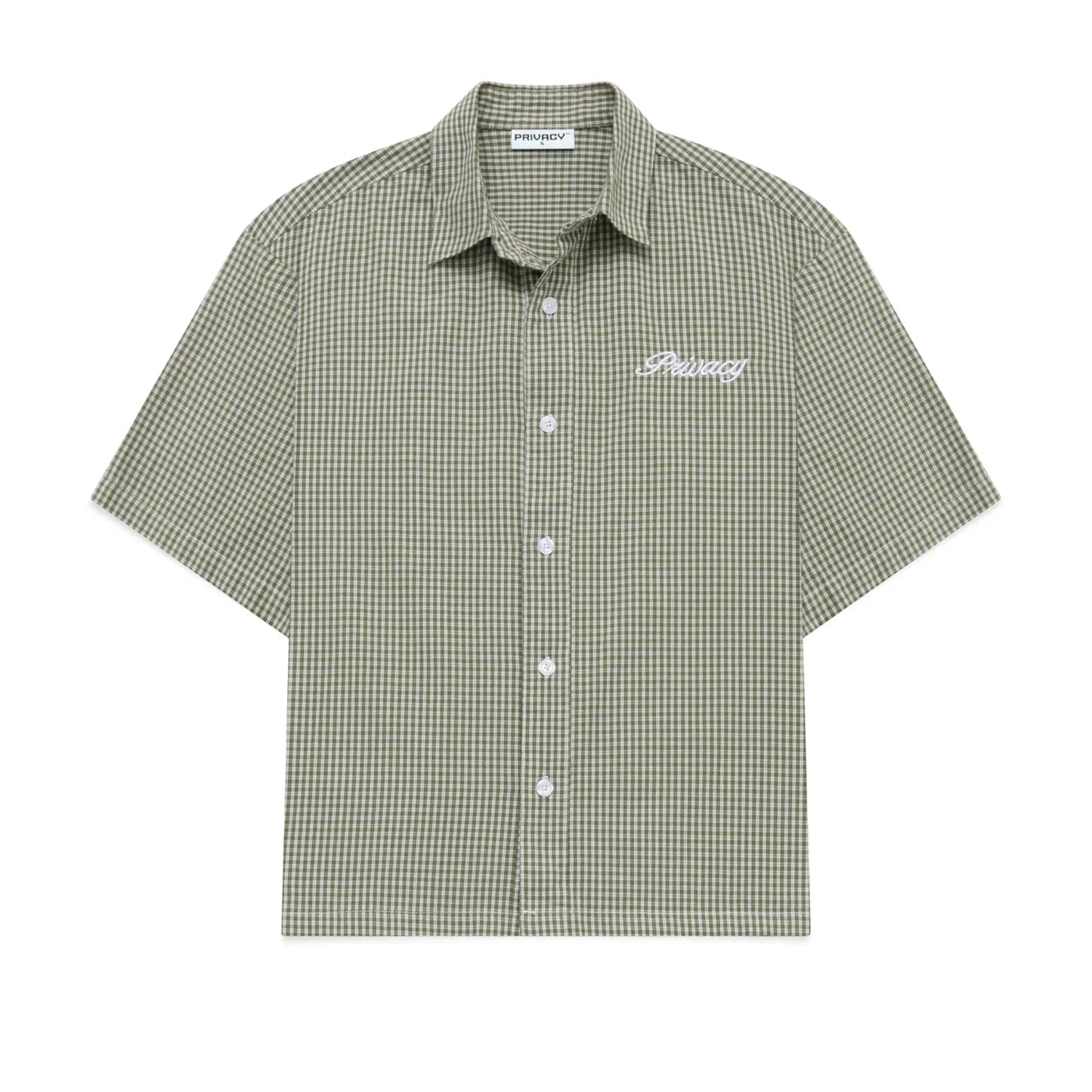 TakeReva Boxy Script Shirt Khaki