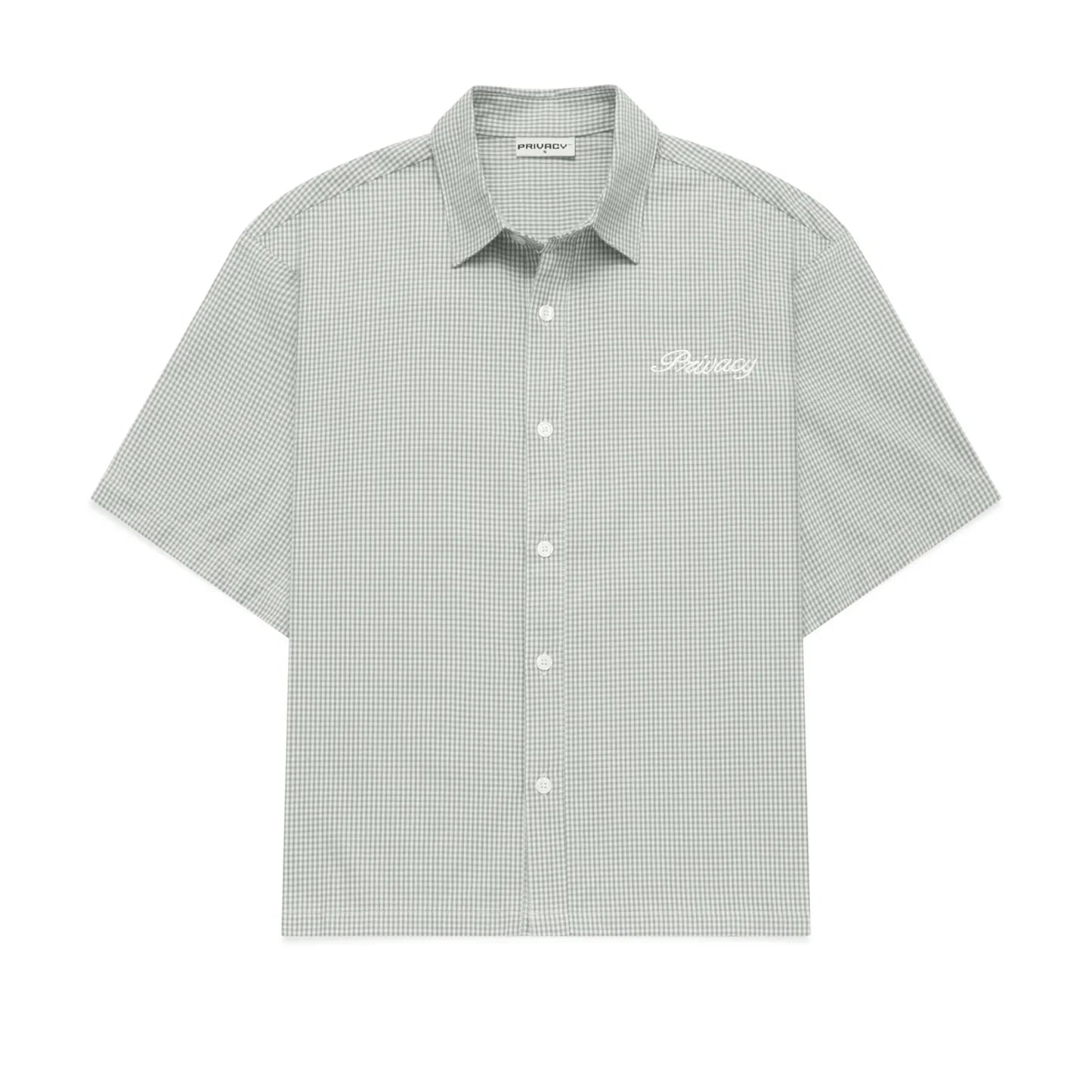 TakeReva Boxy Script Shirt Green Sage