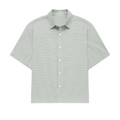 TakeReva Boxy Script Shirt Green Sage