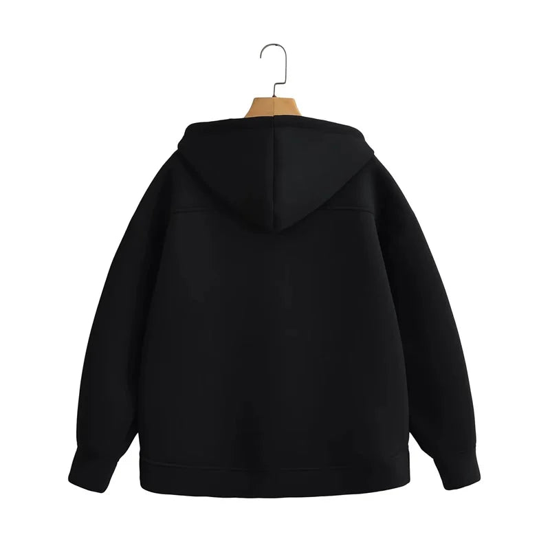 Black Takereva Signature Heavyweight Zip Hoodie