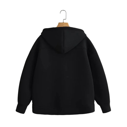 Black Takereva Signature Heavyweight Zip Hoodie