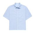 TakeReva Boxy Script Shirt Sky Blue